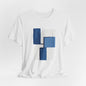 Abstract Wave Short Sleeve Tee - Art Minimalist Becheretty - Perfect for Art Lovers -Casual Wear
