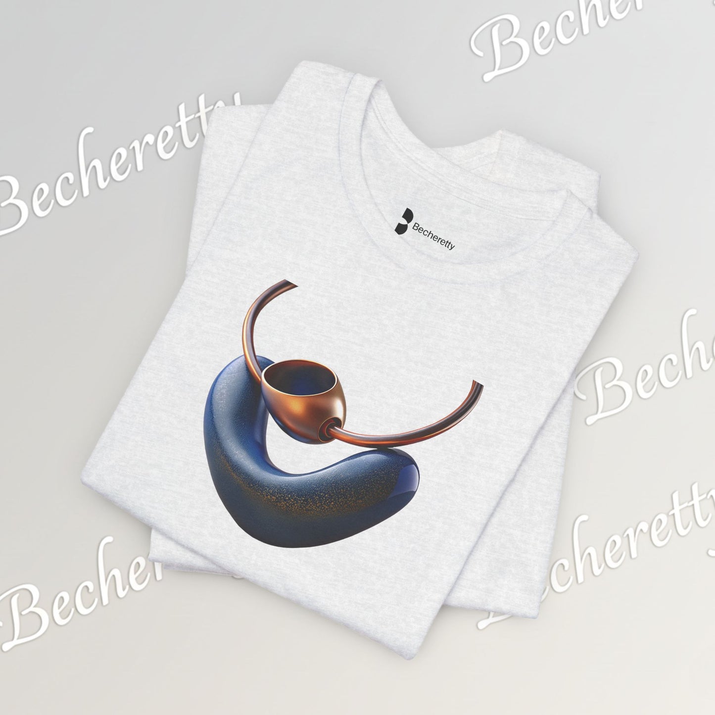 Necklace - Artistic design - T-Shirt short sleeve Becheretty- Fashion Casual Wear - Ideal Gift for Women