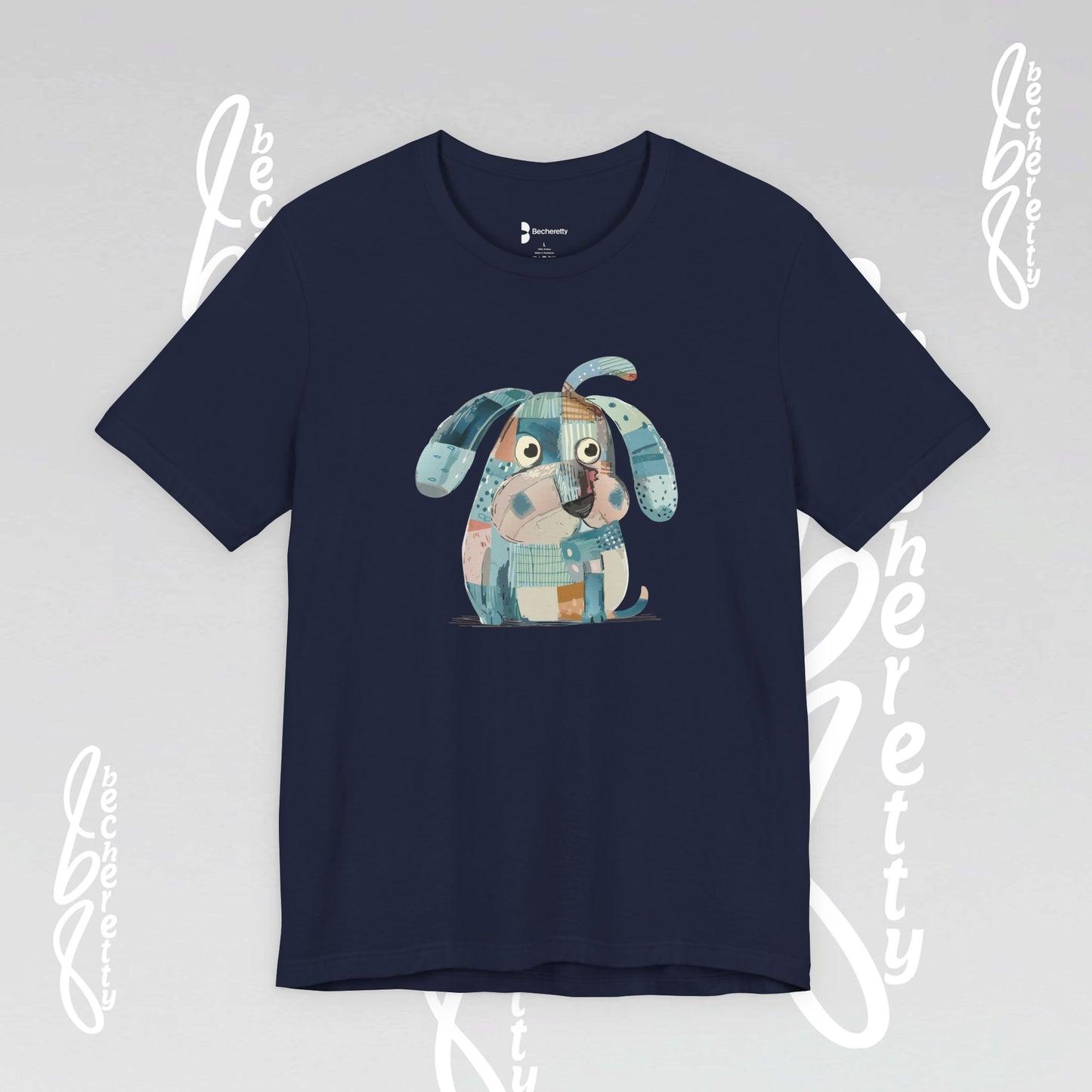 Dog Lovers Tee "Frenchie" Art Graphic Becheretty - Special gift for French Bulldog owners - Casual Wear