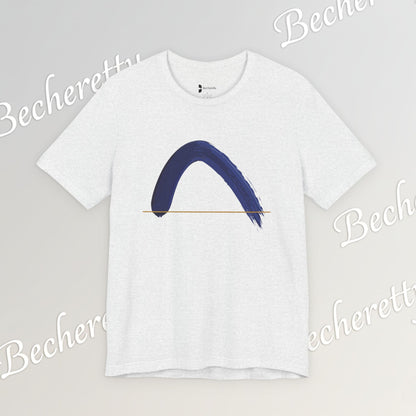 The Horizon Arc | Minimalist Brushstroke Tee - Art Graphic Becheretty - Exclusive series focused on clean, intentional art.