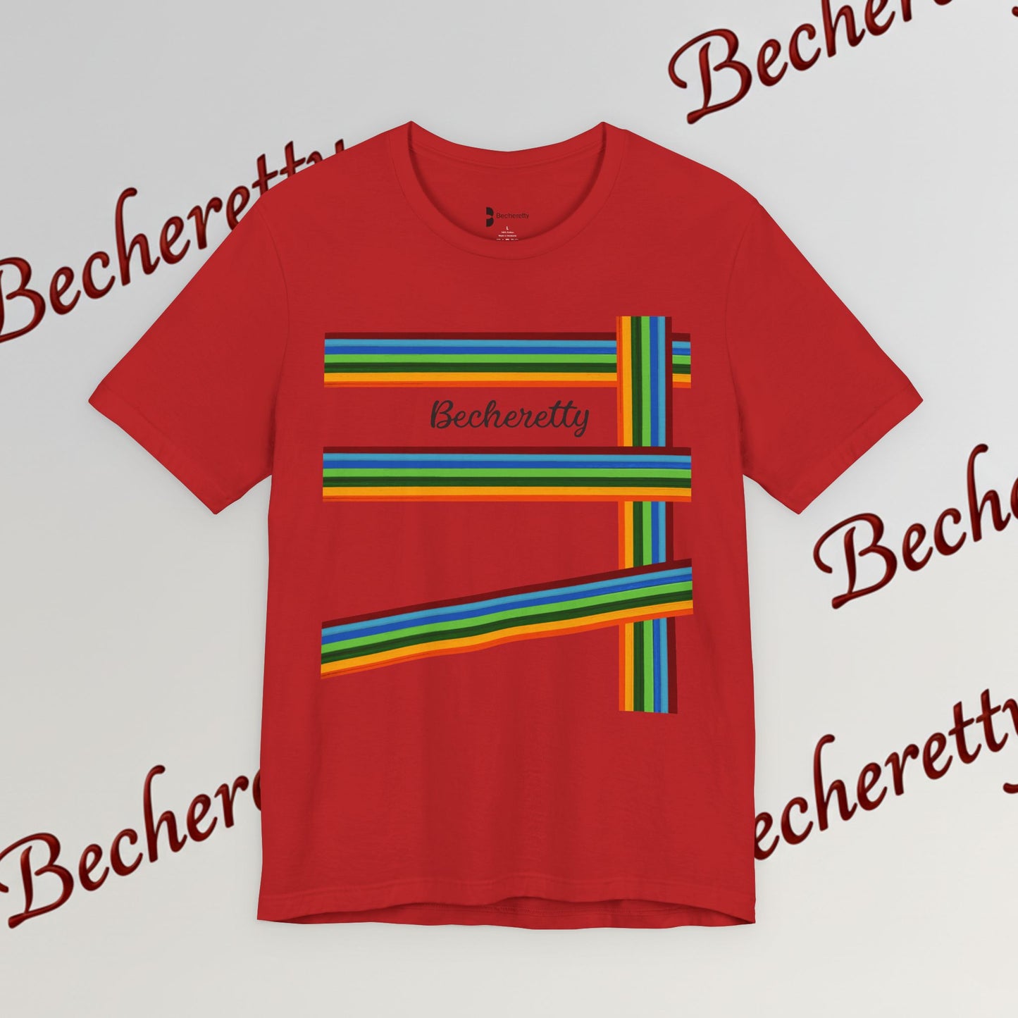 Colorful Becheretty Unisex T-Shirt, Casual Pride Tee - Gift for Friends - Summer Fashion, Everyday Wear