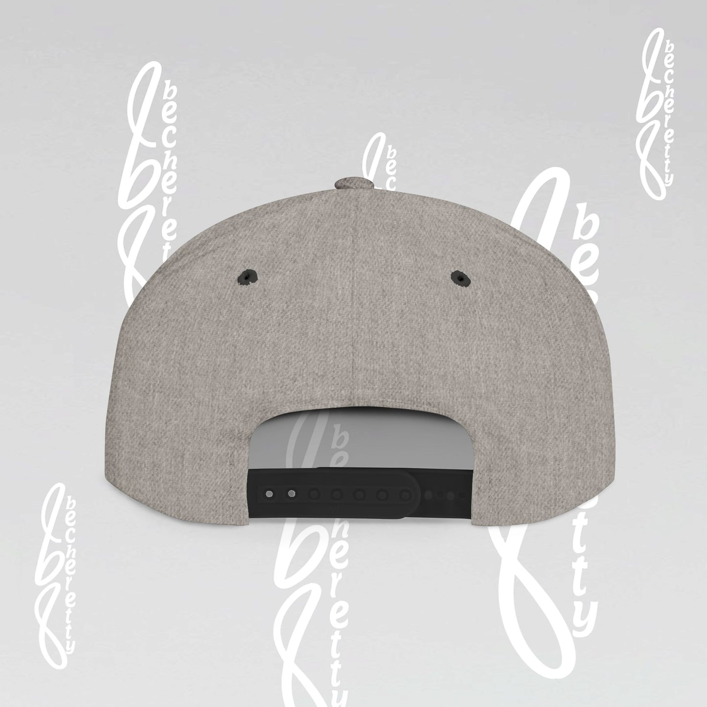 Unique Ghost Headphones Flat Bill Snapback Hat - Art Graphic Becheretty