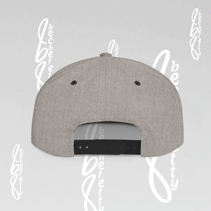 Unique Ghost Headphones Flat Bill Snapback Hat - Art Graphic Becheretty