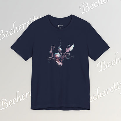 Love Script Tee - Romantic Floral Typography T-Shirt - Art Graphic Becheretty - Ideal gift for your loved one