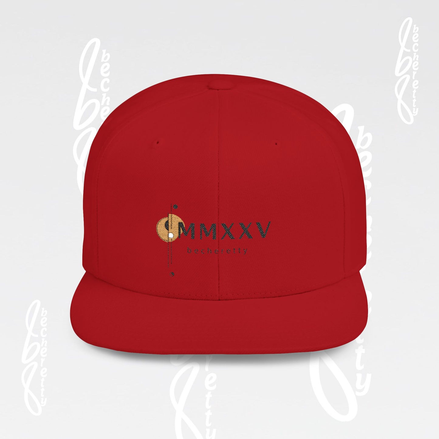Snapback Cap Baseball - Becheretty MMXXV Graphic Art Minimalist