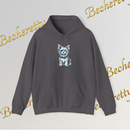 Yorkshire Hoodie- Art Graphic  Becheretty - A great gift idea for Yorkie lovers & friends.