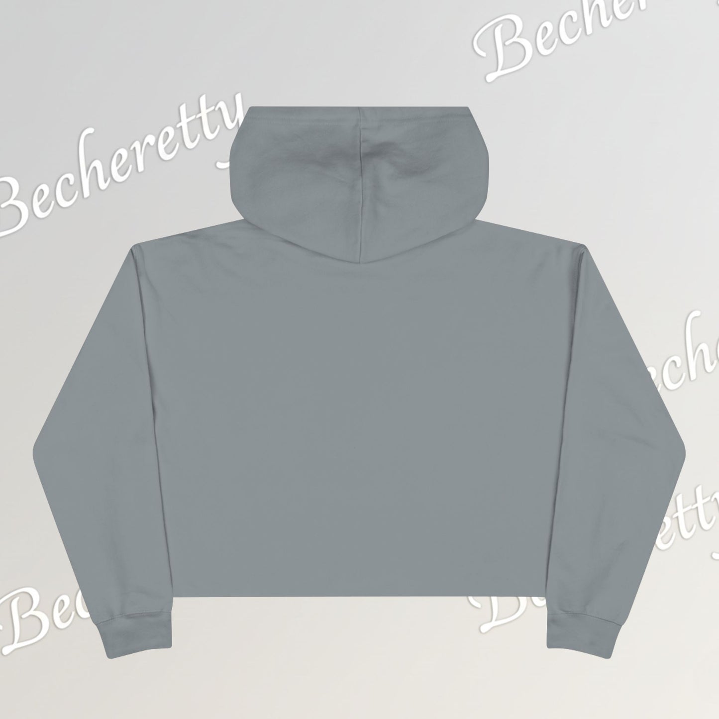 Modern Art Crop Hoodie with a Abstract/Futuristic Cristal - Trendy Sweatshirt for Casual Wear, Gift for Art Lovers, Stylish Comfort for Everyday