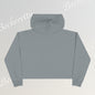 Modern Art Crop Hoodie with a Abstract/Futuristic Cristal - Trendy Sweatshirt for Casual Wear, Gift for Art Lovers, Stylish Comfort for Everyday