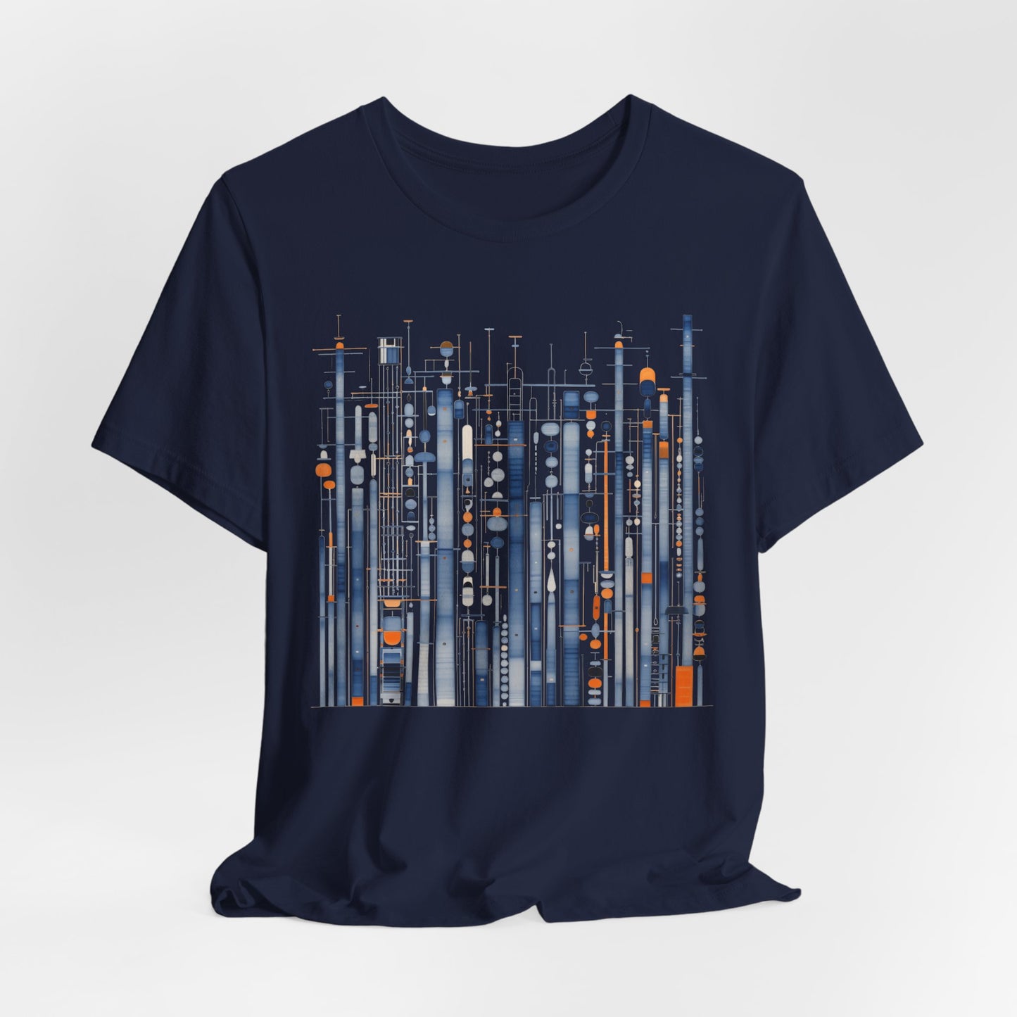 Urban Frequencies T-Shirt - Modern Geometric Graphic Becheretty - Wear the city. Feel the rhythm.