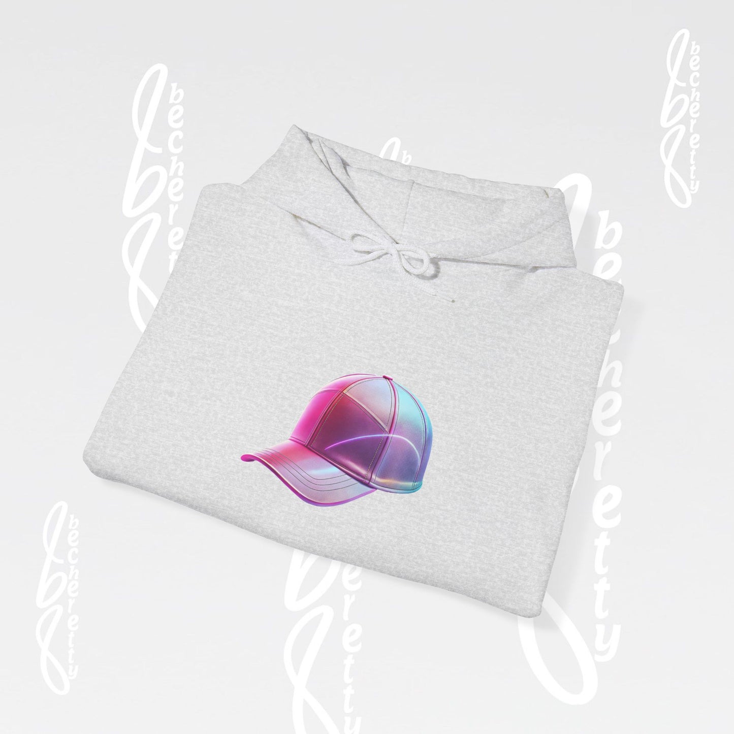 Graphic Hoodie "Retro Cap" for Creative Souls - Art Minimalist Becheretty - Stylish - Casual Wear