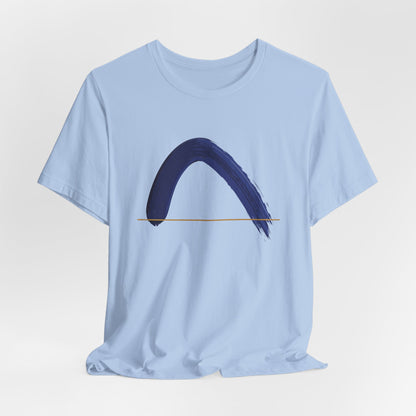 The Horizon Arc | Minimalist Brushstroke Tee - Art Graphic Becheretty - Exclusive series focused on clean, intentional art.