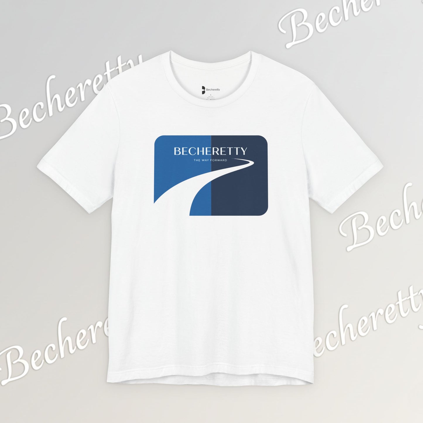 Becheretty Logo Tee — Minimal Retro Road Graphic Art Minimalist Becheretty -  Summer Outing, Casual wear