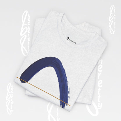 Brush Stroke Tee - Minimalist Art Graphic Becheretty Unisex Jersey Short Sleeve