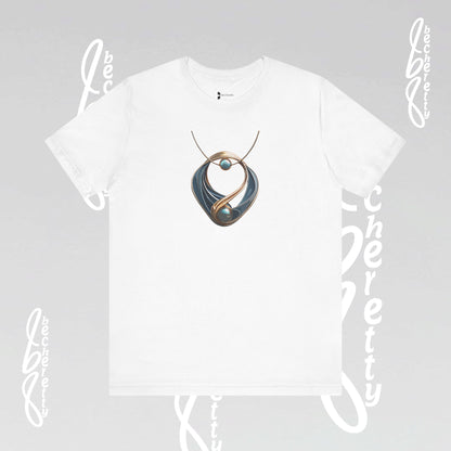 Necklace Artistic design - Statement T-Shirt Becheretty - Casual wear - Unique Graphic Top, Everyday Style