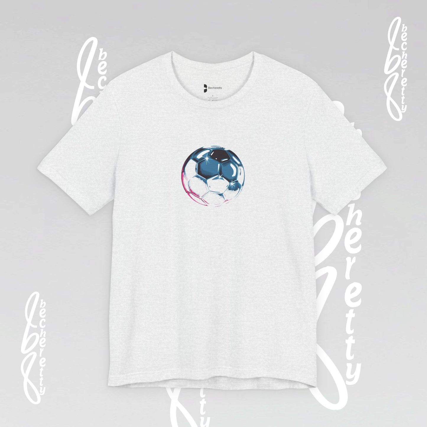 Artistic Soccer Ball T-Shirt - Becheretty Art Graphic - Active Lifestyle / Casual Wear