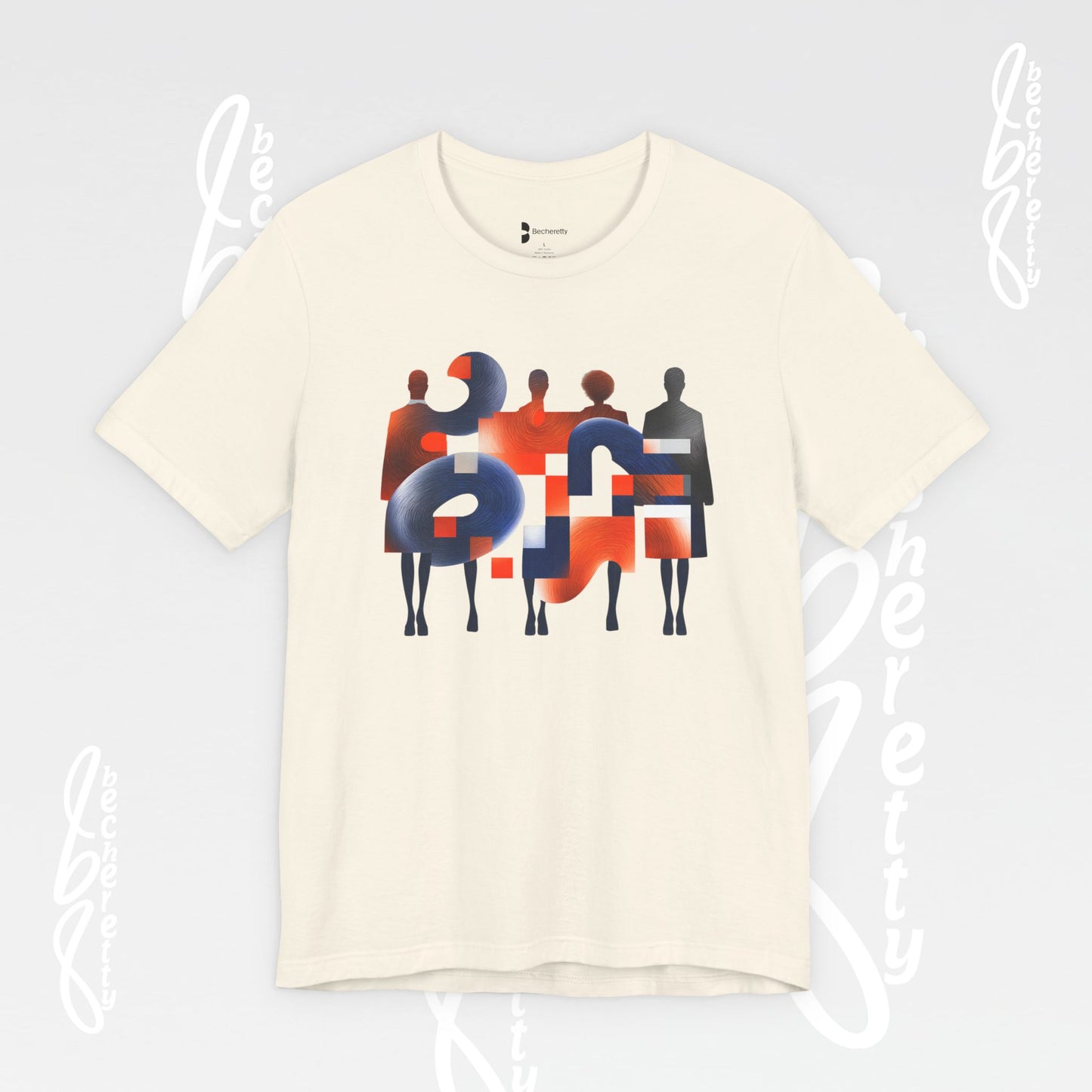 Abstract Graphic Tee Becheretty - Wear the Art - Become Part of the Composition