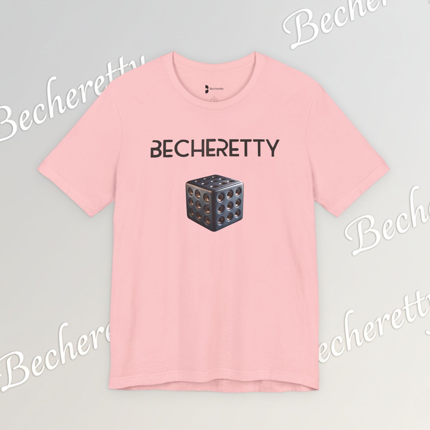 Becheretty Cube T-Shirt – Minimalist Geometric Graphic Art Expression - Casual wear - Gamers Gift
