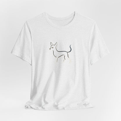 The Minimalist Muse: Chihuahua Line Art Tee Becheretty - "dog lovers"— less is often much more.