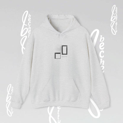 Hooded Minimalist Design Becheretty - Unisex, Pixel Void Line