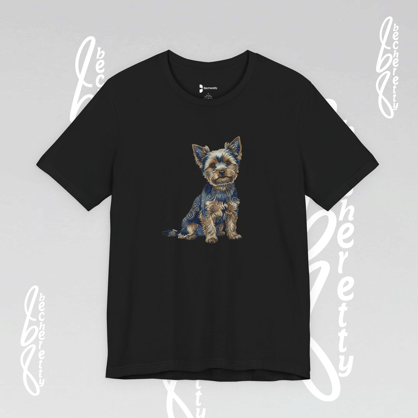 Yorkie T'Shirt - Art Graphic Becheretty - Perfect gift for Pets Lovers - Casual Wear