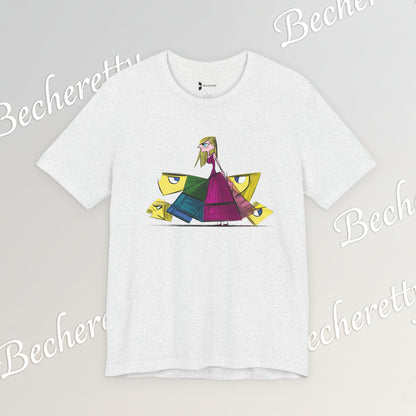 Becheretty "Avant-Garde Muse" Abstract Graphic Tee - Perfect for art lovers and trendsetters