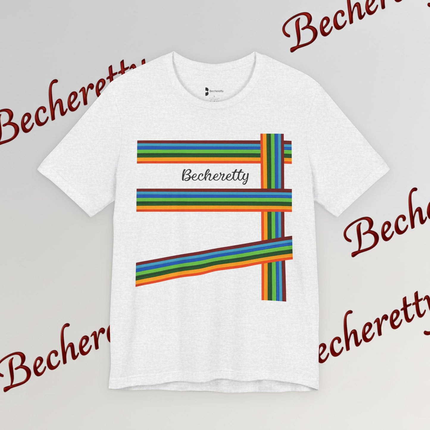 Colorful Becheretty Unisex T-Shirt, Casual Pride Tee - Gift for Friends - Summer Fashion, Everyday Wear