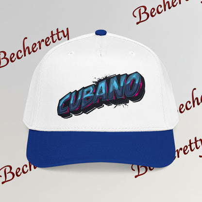 Snapback Baseball Cap "Cubano"  — Graphic Art Becheretty - Stylish companion for laid-back meetups - Gift Cap idea.