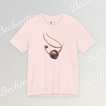 Artistic Graphic T-Shirt Becheretty - Stylish Necklace Design - Casual Wear, Gift for Art Lovers, Summer Fashion, Everyday Comfort