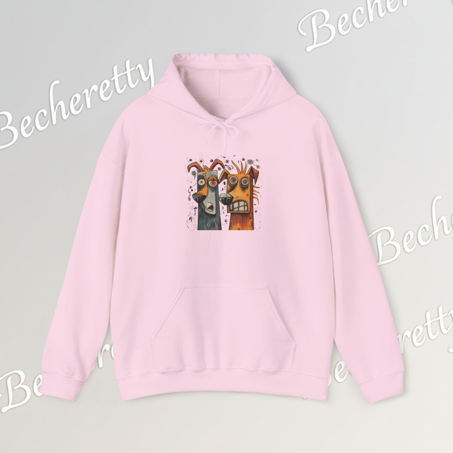 Twin Instincts Hoodie Becheretty - Perfect for art-driven fashion, and anyone who wears instinct as identity.