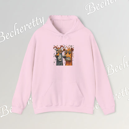 Twin Instincts Hoodie Becheretty - Perfect for art-driven fashion, and anyone who wears instinct as identity.