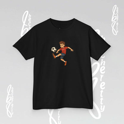 Kids Soccer Tee - Becheretty - Perfect for Sports Fans, Birthday Gifts, Team Outfits, Playdates, Summer Fun