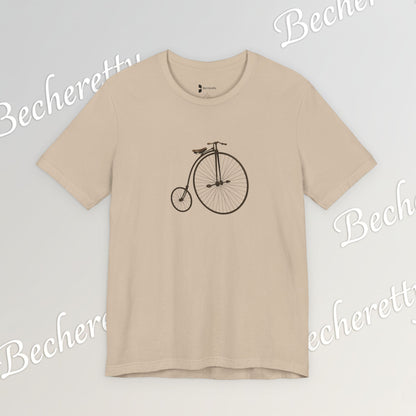 Penny-Farthing Vintage Bicycle Tee - Graphic Minimalist Tee Becheretty - Perfect T-Shirt for Cycling Enthusiasts, Casual wear