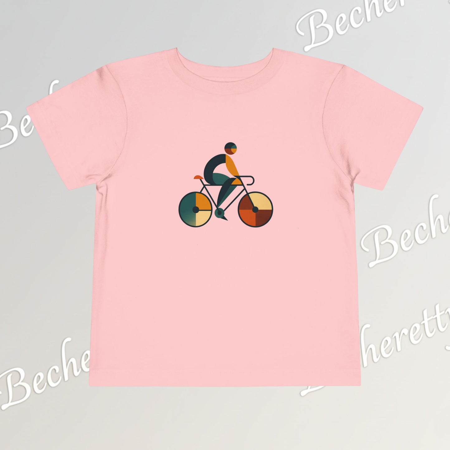 Toddler Short Sleeve T'Shirt - Abstract Colorful Bike - Graphic Becheretty - Playground & Casual wear
