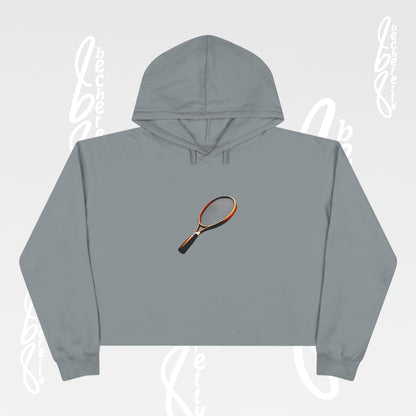 Tennis Crop Hoodie - Becheretty Graphic - Sporty Sweatshirt - Tennis Lover Gift, Casual Style, Tennis Apparel, Workout Hoodie