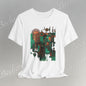 Abstract Tribal Mask Art T-Shirt — Geometric Afrocentric Graphic Becheretty