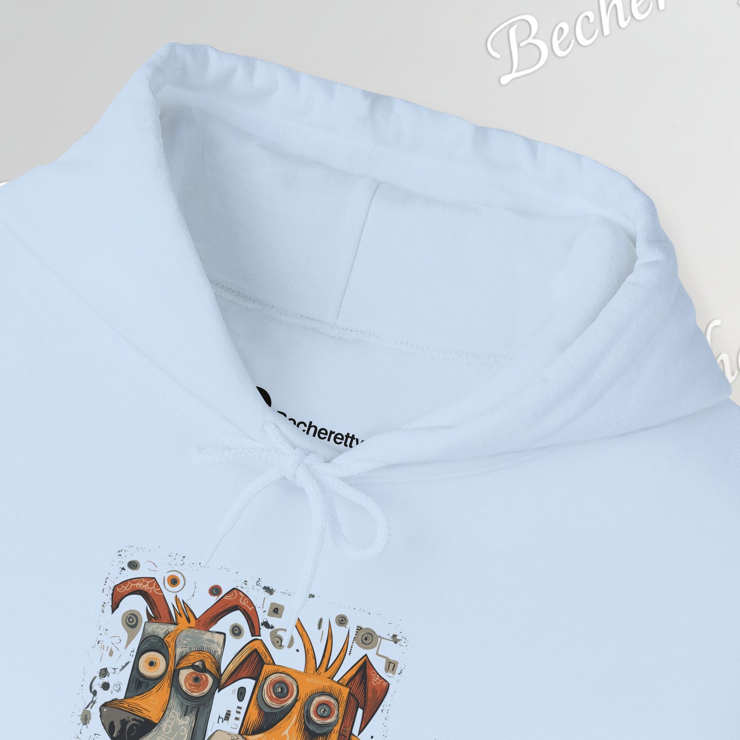 Twin Instincts Hoodie Becheretty - Perfect for art-driven fashion, and anyone who wears instinct as identity.
