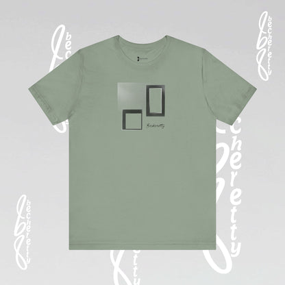 Minimalist Graphic Becheretty T-Shirt - Pixel Void Line - Modern Design for Art lovers - Casual Wear