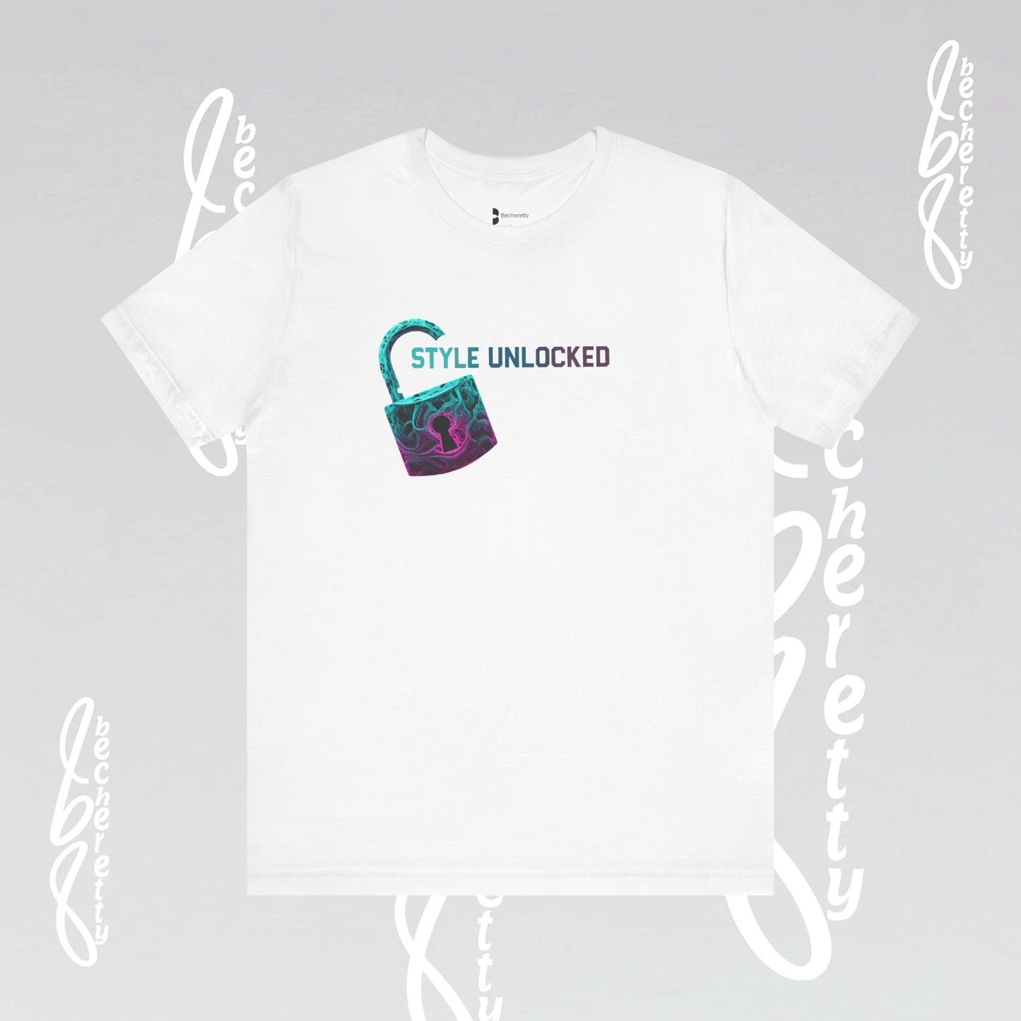 Unlock Your Style Tee - Trendy Short Sleeve Becheretty T-shirt - Casual Wear, Graphic Tee for Gamers, Gift for All Occasions