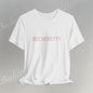Minimalist Logo Tee Becheretty - Short Sleeve- Casual Style, Unisex - Relaxed Fit Top - Everyday wear