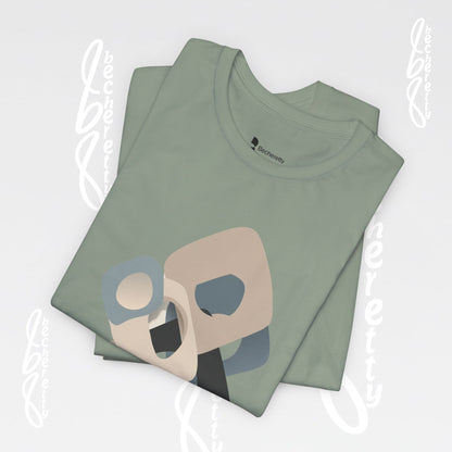 Flow Graphic Tee - Becheretty Minimalist Design - Perfect for art enthusiasts - Stylish Casual Wear