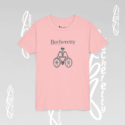 Youth T'Shirt - Becheretty Graphic Design - Cool Robot Bicycle - Perfect for Bike Lovers