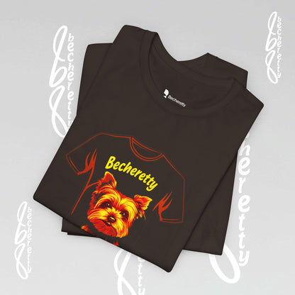 Yorkshire Graphic Tee Becheretty - Artistic Design for Yorkie Lovers & Best gift for them