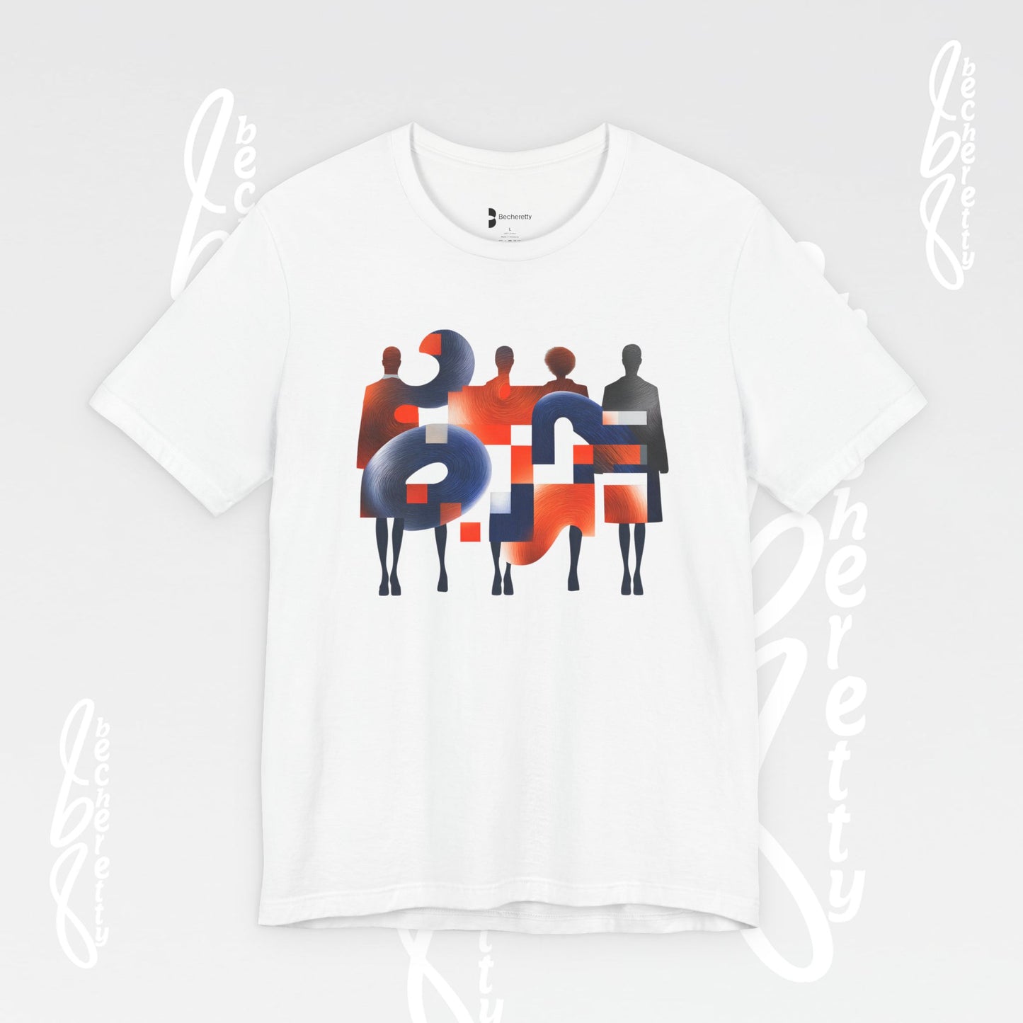 Abstract Graphic Tee Becheretty - Wear the Art - Become Part of the Composition