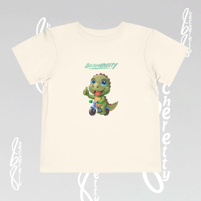 Toddler T-Shirt with a Cute Dino - Becheretty Playful Design Tee - Birthday Gift Idea