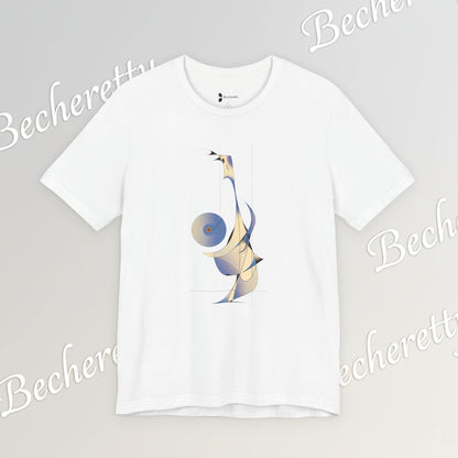 Abstract DJ Tee - Art Graphic Minimalist Becheretty - Perfect for Casual Outfits, Gift for Friends, Summer Style.
