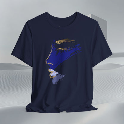 Midnight Motion Abstract Brushstroke T-Shirt — Original Art Minimalist Becheretty