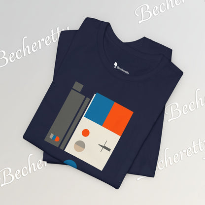 Artistic Graphic T-Shirt Becheretty - Perfect Gift for Art Lovers - Bauhaus-inspired geometric artwork