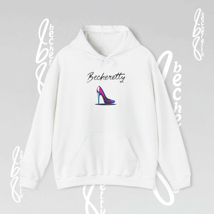 Graphic Hoodie Becheretty - Artistic High Heel Design - Casual Stylish