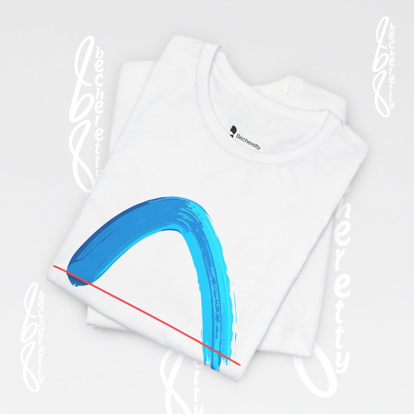 Vibrant Wave Graphic Tee - Unisex Short Sleeve T-Shirt - Art Minimalist Becheretty