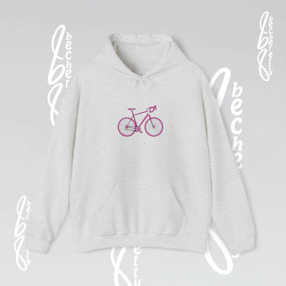 Hoodie Becheretty "Pink Bike "Minimalist Graphic Design" Perfect Gift for Bike Lovers - Casual